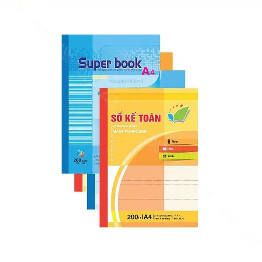 Sổ kế toán tổng hợp A4 200 trang