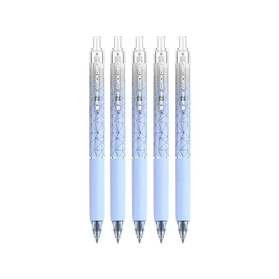 Set 5 Bút Gel Quick Dry Thiên Long GEL-033 – Mực Xanh